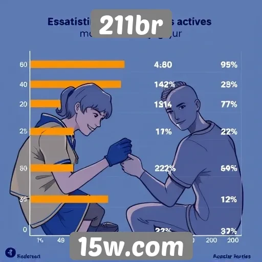 Estatísticas de usuários ativos no 211br